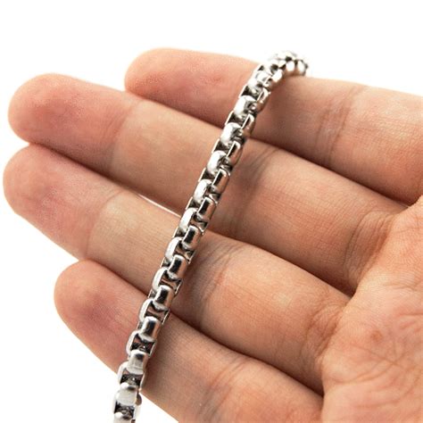 stainless steel box chain bracelet|stainless steel jewelry chain catalog.